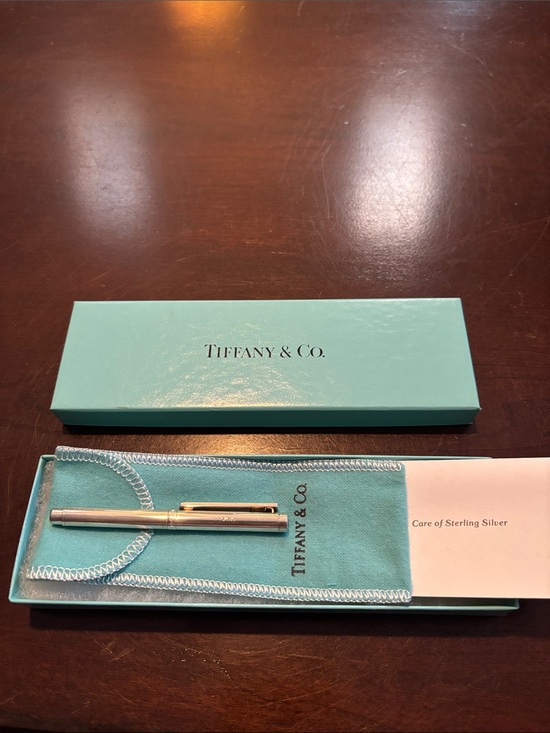 Tiffany & Co. Other - Tiffany & Co. Sterling Silver Ballpoint Pen in Tiffany Blue